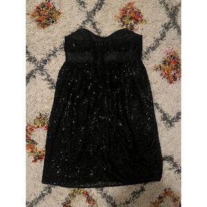 Y2K Betsey Johnson Sequin Bow Mini Dress